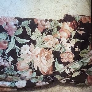 High End Discontinued Floral Orchard theme Upholstery LINEN fabric